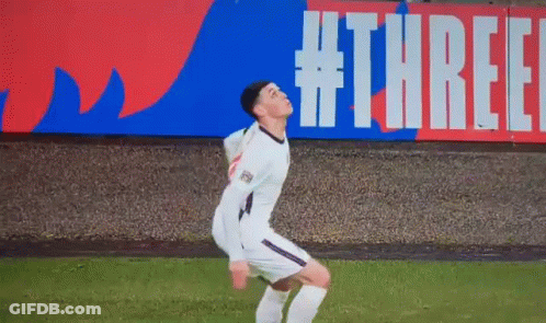 Soccer Player Kicking Ball Before #Three Banner GIF