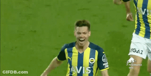 Soccer Player Kicking Ball Fenerbahce GIF