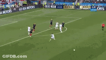 Soccer Player Kicking Ball Kia Motors Advertisement GIF
