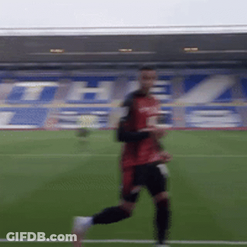 Soccer Player Kicking Ball Number 10 GIF