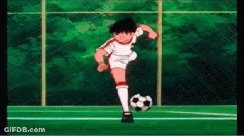 Soccer Player Kicking Ball On Field GIF