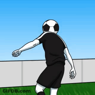 Soccer Player Kicking Ball GIF