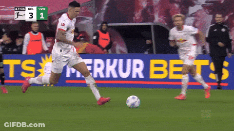 Soccer Player Kicking Ball GIF