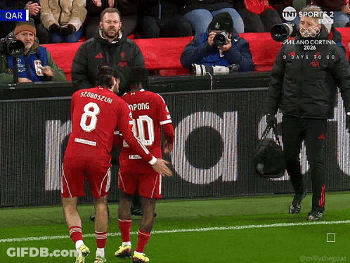 Soccer Player Kicking Ball Score 1-0 GIF
