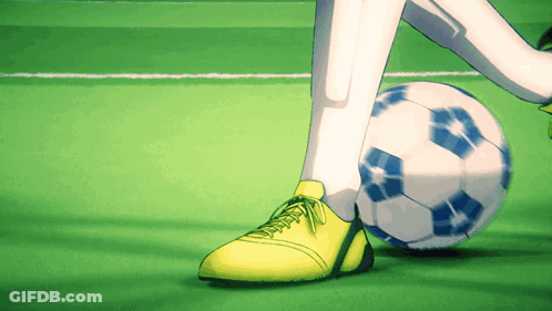 Soccer Player Kicking Ball GIF