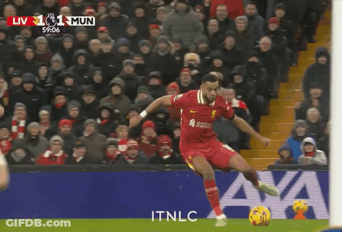 Soccer Player Kicking Ball With Itnlc GIF