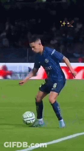 Soccer Player Kicking Ball GIF