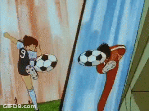 Soccer Player Kicking Soccer Ball GIF