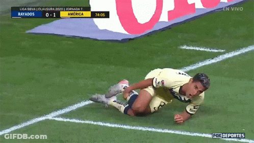 Soccer Player Kneeling After Loss GIF