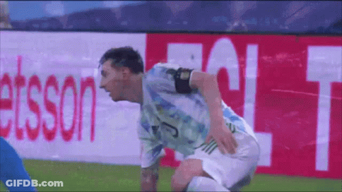 Soccer Player Kneeling By Ettsson Sign GIF