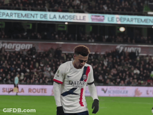 Soccer Player Kneeling Hands On Face GIF