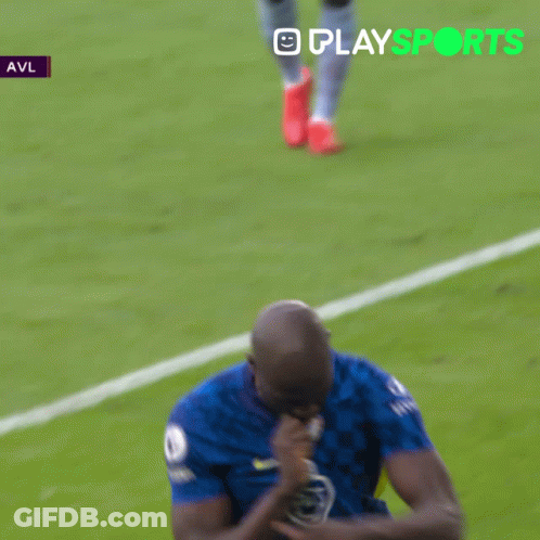 Soccer Player Kneeling On Field With Playsports GIF