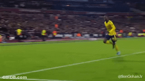 Soccer Player Kneeling On Field With Songohanjr GIF
