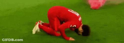 Soccer Player Kneeling Pink Smoke Knee GIF