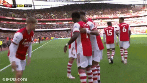 Soccer Player Laying On Ground In Front Of Crowd GIF