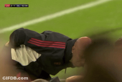 Soccer Player Lying On Field GIF