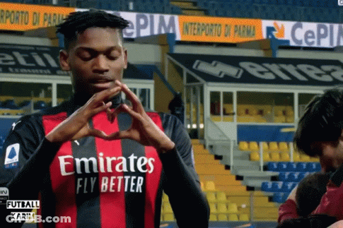 Soccer Player Making Heart Emirates Fly Better Jersey GIF