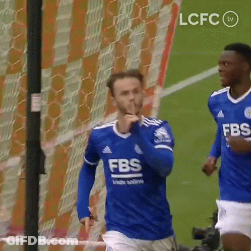 Soccer Player Making Silence Gesture GIF