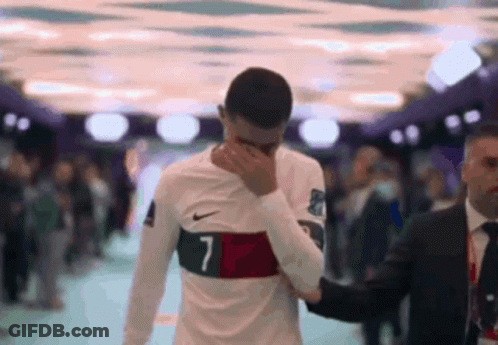 Soccer Player No. 7 Covering Face GIF