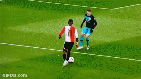 Soccer Player Number 1 Kicking Ball GIF