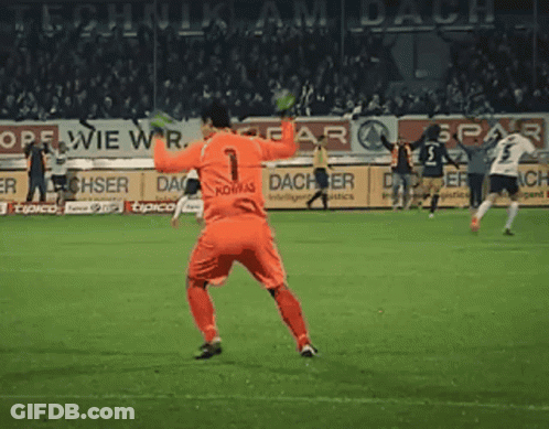 Soccer Player Number 1 On Back Of Shirt GIF