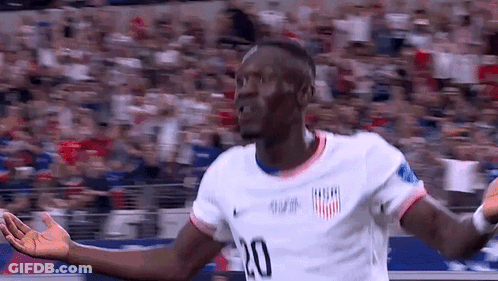 Soccer Player Number 10 Arms Outstretched GIF