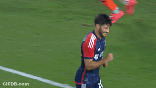 Soccer Player Number 10 Celebrates Goal GIF