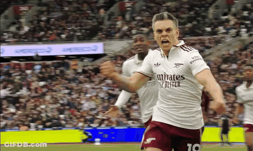 Soccer Player Number 10 Celebrating GIF