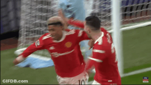 Soccer Player Number 10 Celebrating Goal GIF