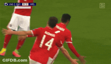 Soccer Player Number 10 Hugging Another Player GIF