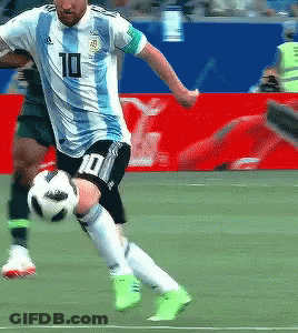 Soccer Player Number 10 Kicking Ball GIF