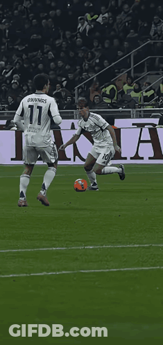 Soccer Player Number 10 Kicking Ball GIF