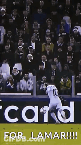 Soccer Player Number 10 Kicking Ball GIF