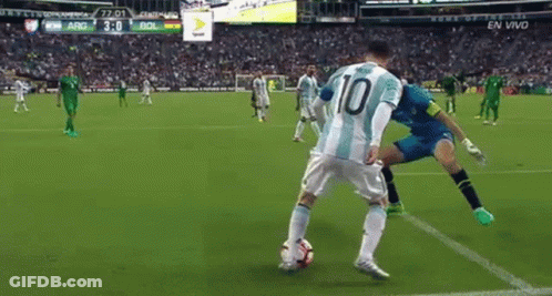 Soccer Player Number 10 Kicking Ball GIF