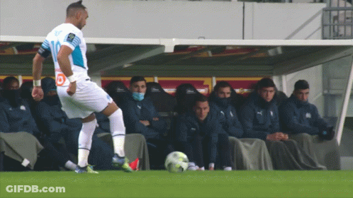 Soccer Player Number 10 Kicking Ball GIF