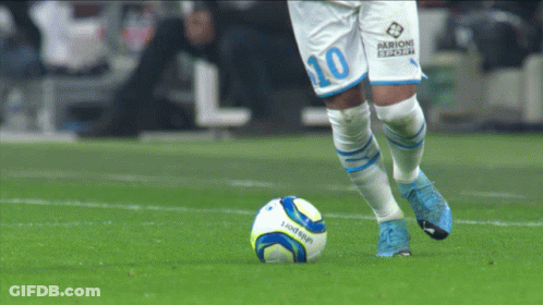 Soccer Player Number 10 Kicking Ball GIF
