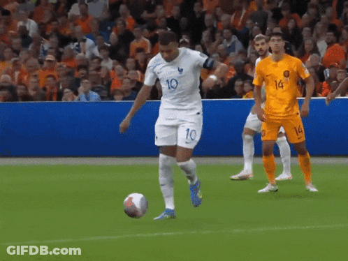 Soccer Player Number 10 Kicking Ball GIF