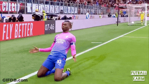 Soccer Player Number 10 Kneeling GIF