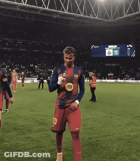 Soccer Player Number 10 Looking At Phone GIF