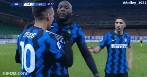 Soccer Player Number 10 Talking To Another GIF