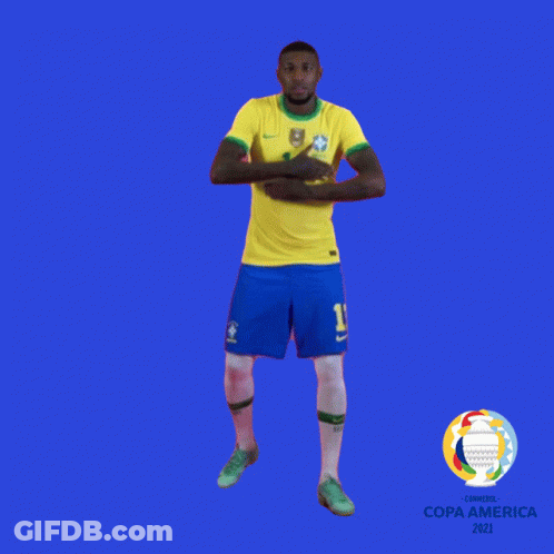 Soccer Player Number 11 On Blue Background GIF