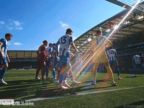 Soccer Player Number 13 Walking On Field GIF