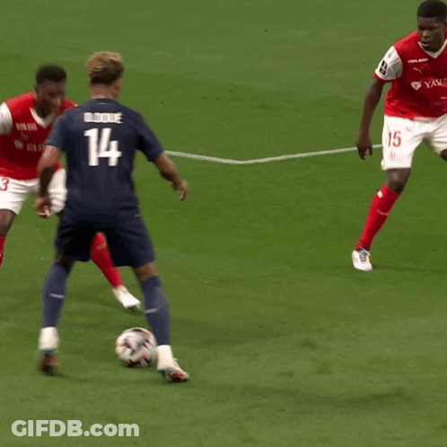 Soccer Player Number 14 GIF