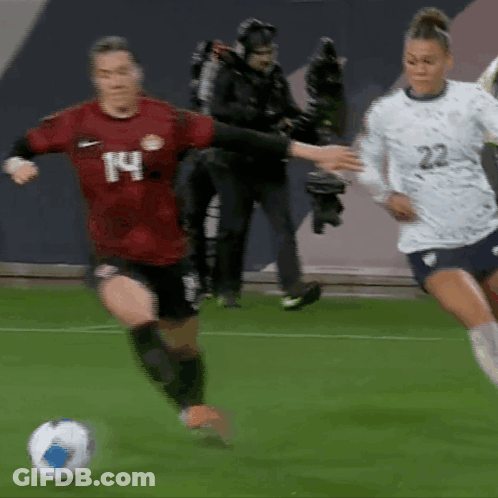 Soccer Player Number 14 GIF