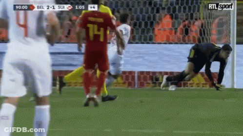 Soccer Player Number 14 GIF