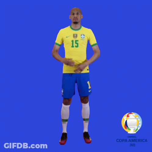 Soccer Player Number 15 Blue Background GIF