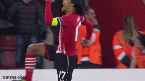 Soccer Player Number 17 Celebrating GIF