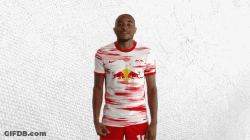 Soccer Player Number 17 Flexing Muscles GIF