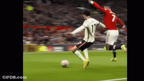 Soccer Player Number 17 Kicking Ball GIF
