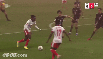 Soccer Player Number 17 Kicking Ball GIF